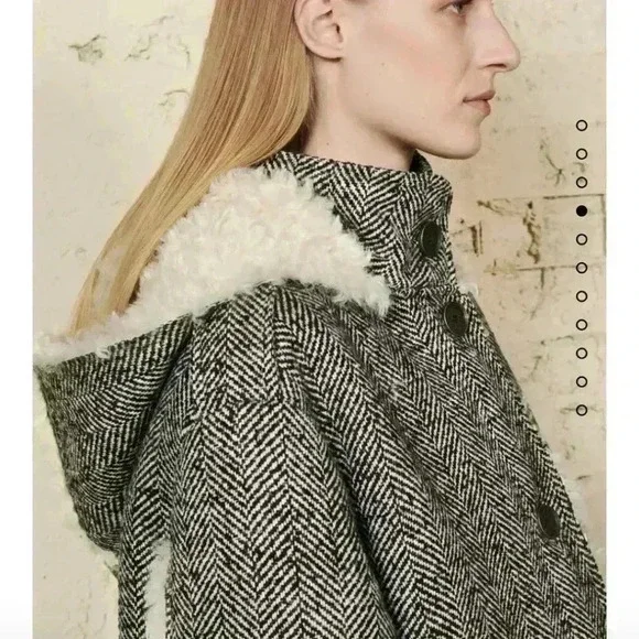 NWT Rare Zara SRPLS Shearling Coat XS